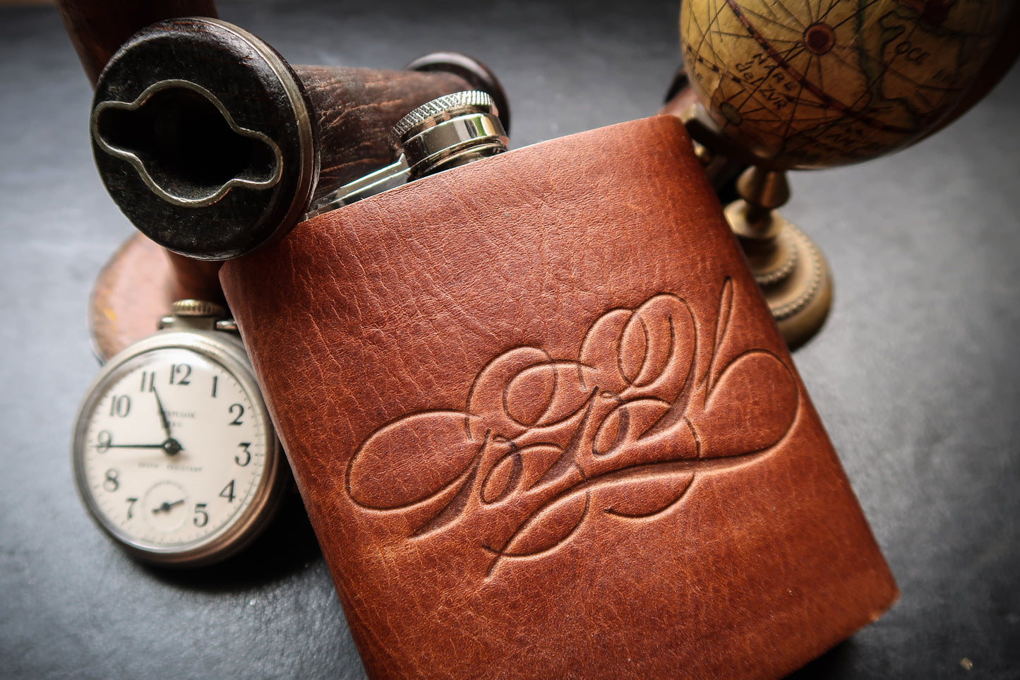 Leather Wrapped Flask